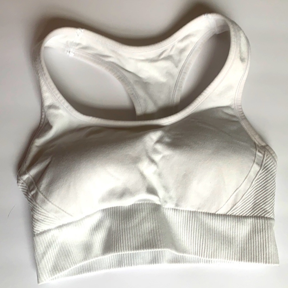 White sports bra